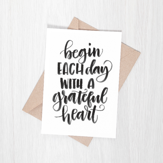CARD: Grateful Heart