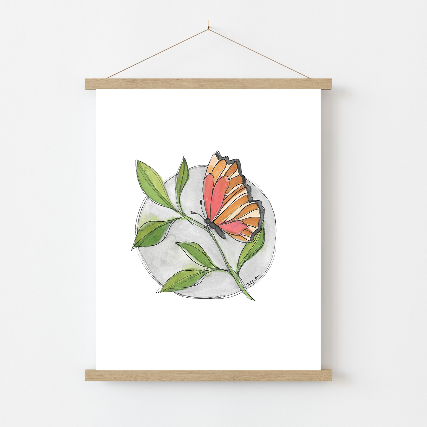 Art Print: Monarch Butterfly