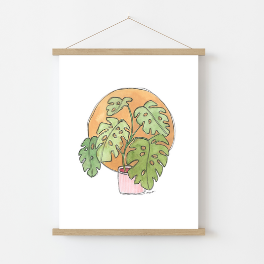Art Print: Monstera Plant