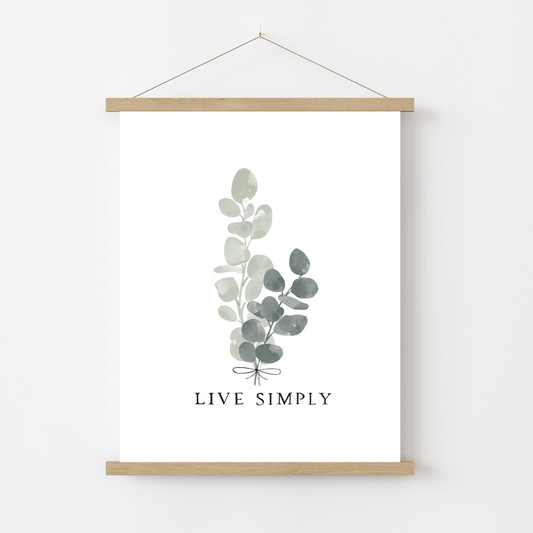 Art Print: Live Simply